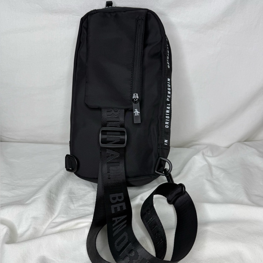 Original Penguin Black and White Belt Bag - Picture 2 of 3